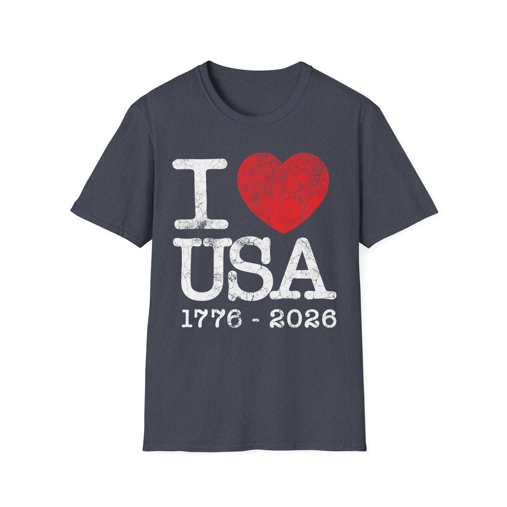 I Heart USA 250 Vintage Gym T-Shirt