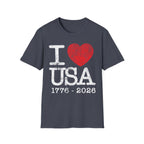 I Heart USA 250 Vintage Gym T-Shirt