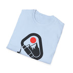 Rappelling climber silhouette T-Shirt