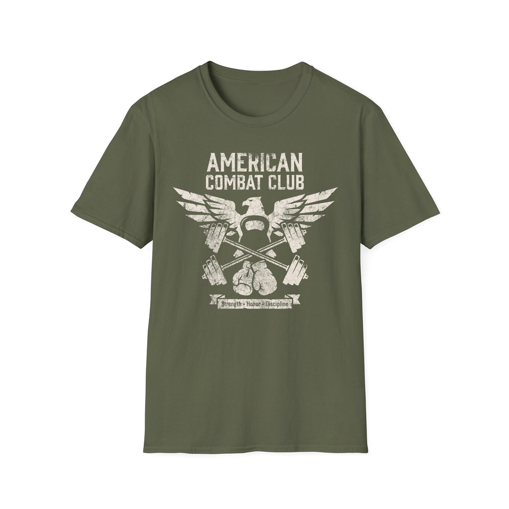 American Combat Club Gym Vintage Gym T-Shirt