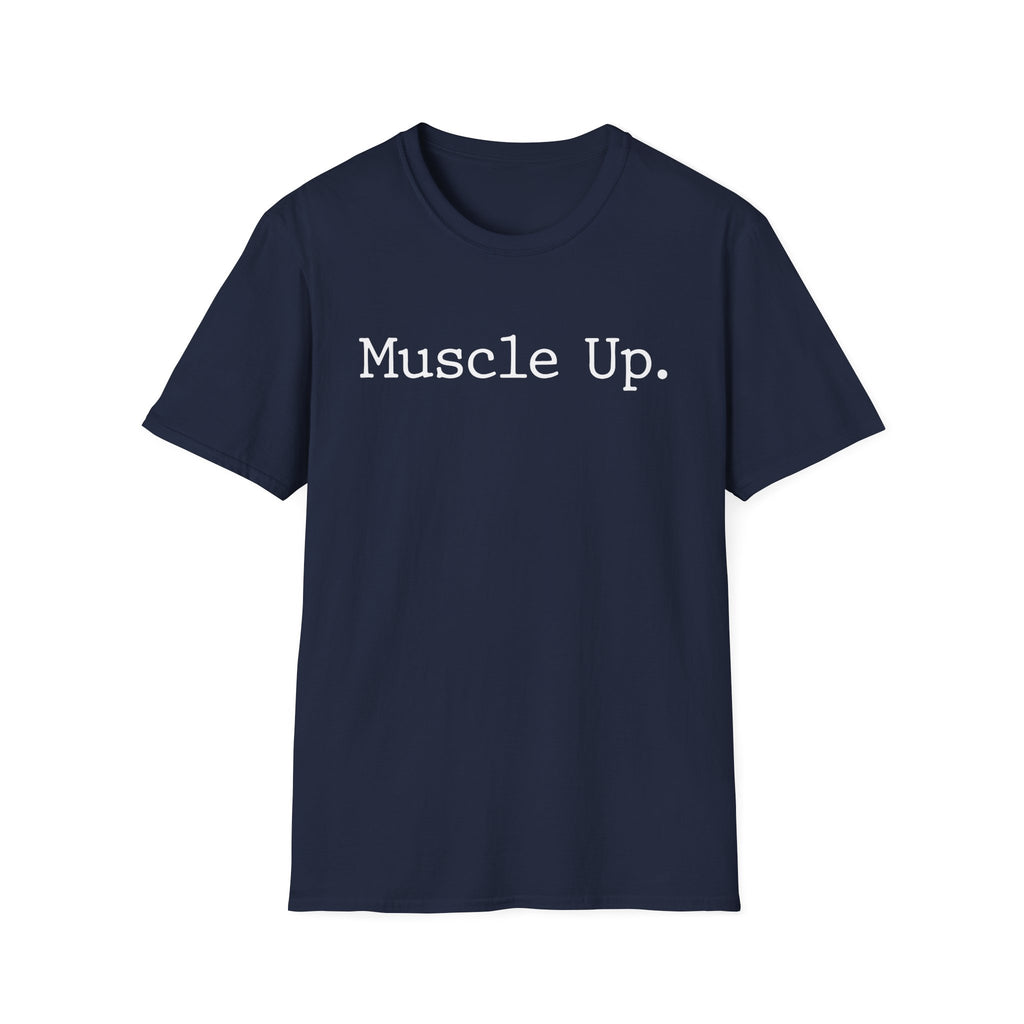 Muscle Up Typographic Vintage Gym T-Shirt