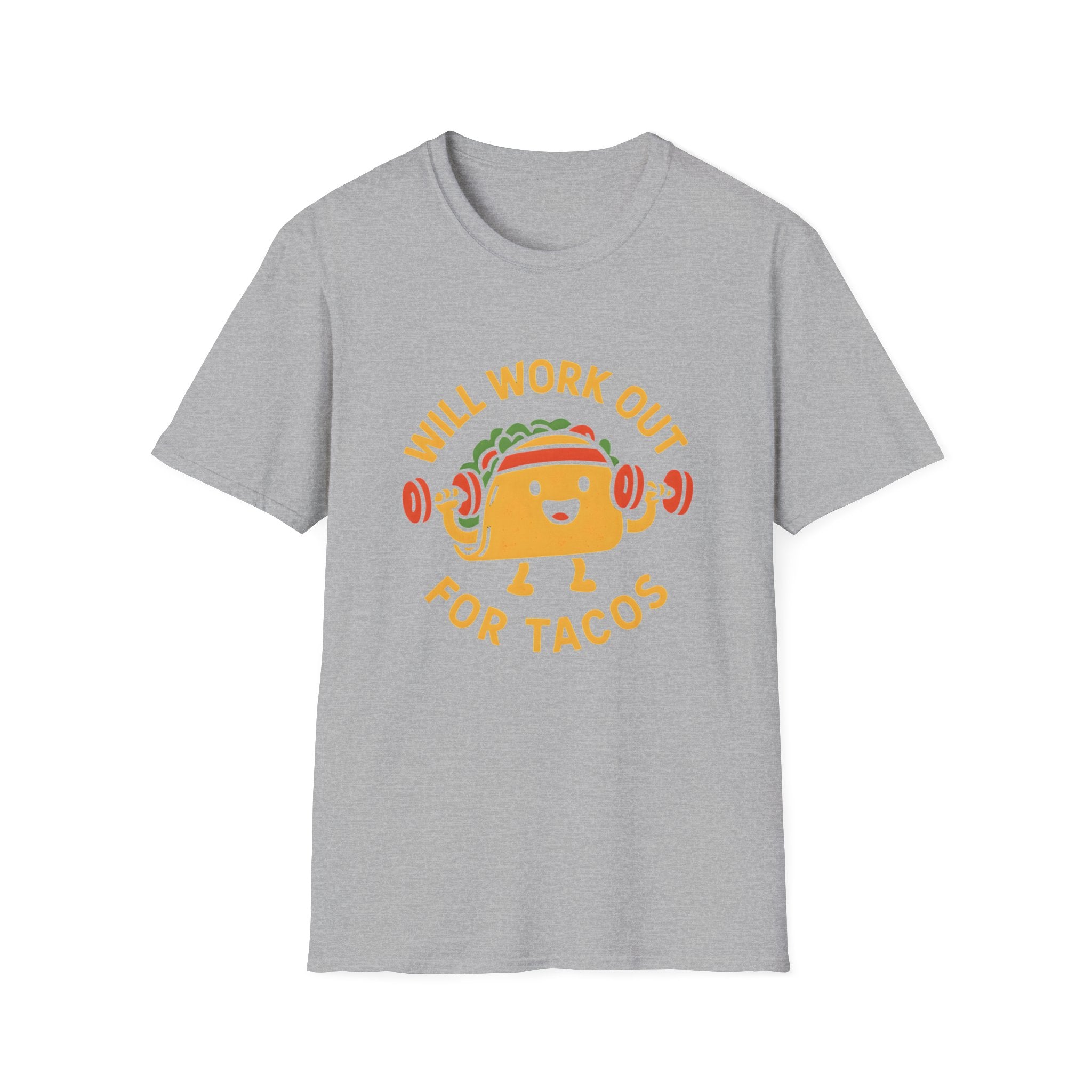 Taco Weightlifting Mascot T-Shirt