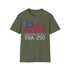 American Patriot 250 Stars and Stripes Vintage Gym T-Shirt