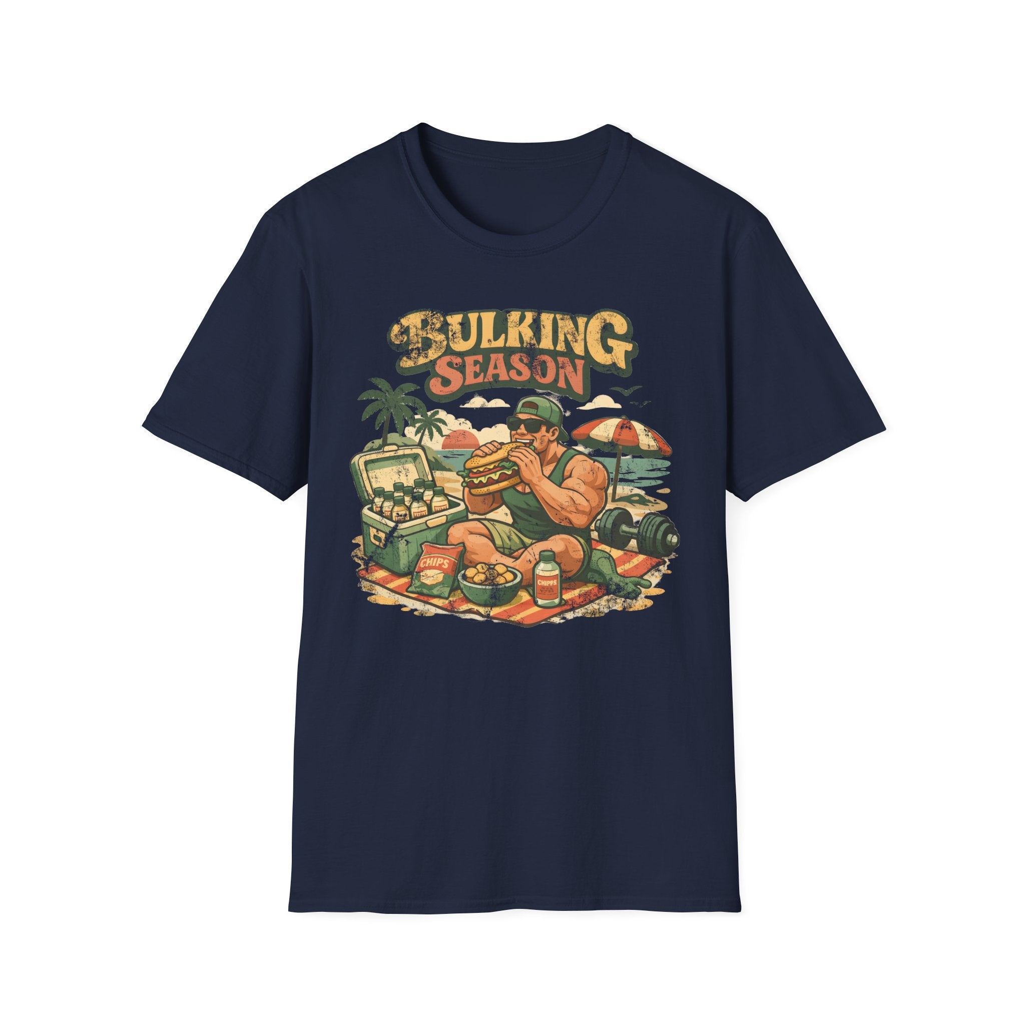 Retro Venice Beach Bulk Season Gym T-Shirt