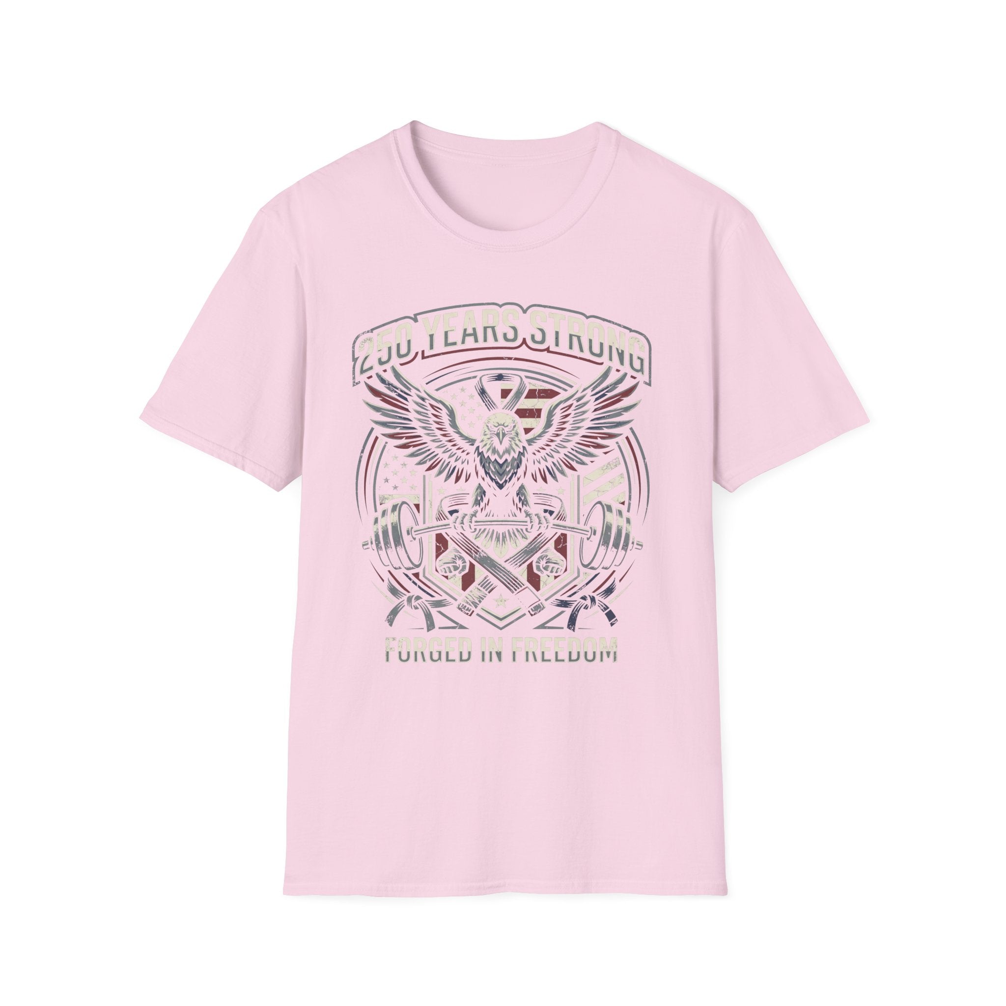 USA 250 Freedom Forged Gym Vintage Gym T-Shirt