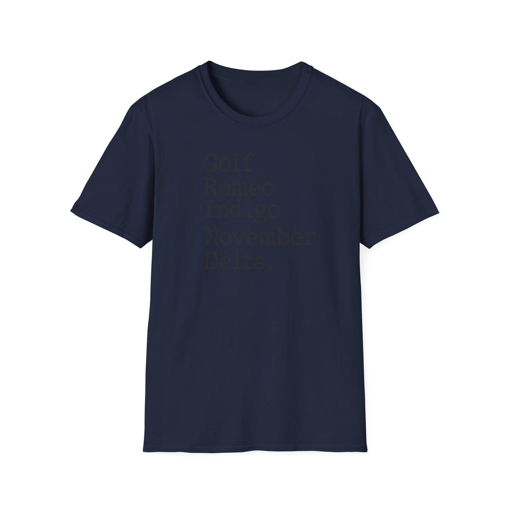 GRIND Phonetic Typograph Vintage Gym T-Shirt