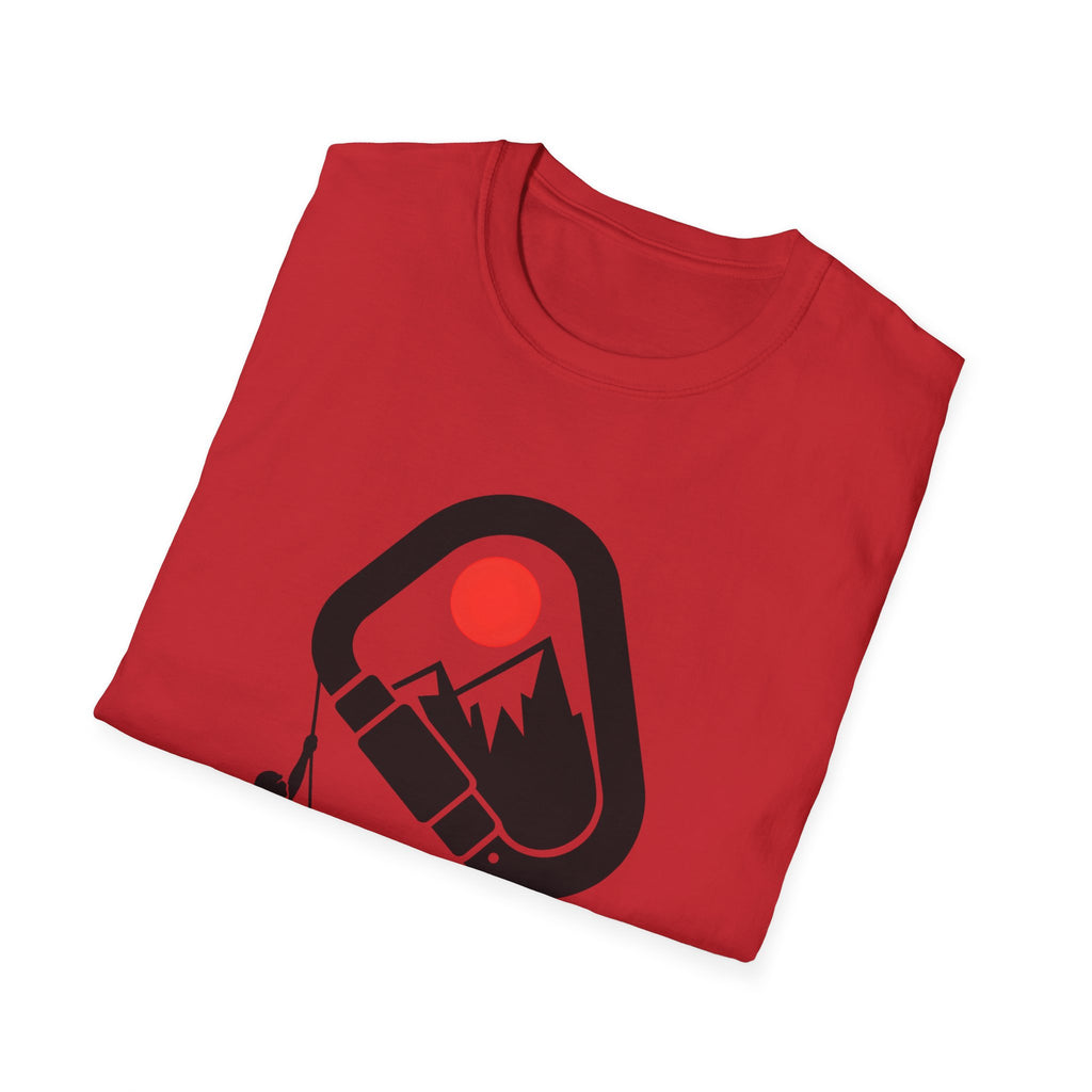 Rappelling climber silhouette T-Shirt