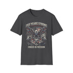 USA 250 Freedom Forged Gym Vintage Gym T-Shirt