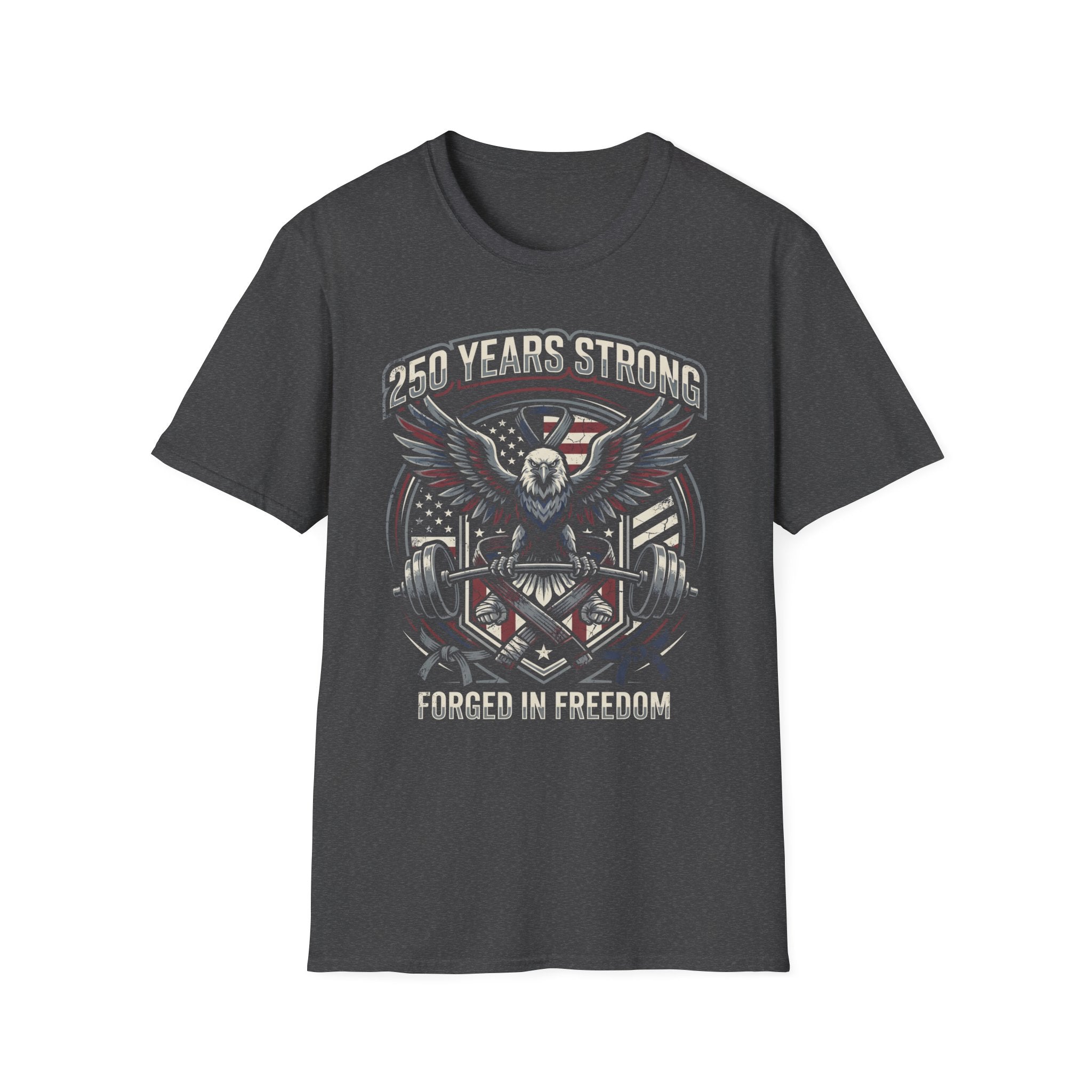 USA 250 Freedom Forged Gym Vintage Gym T-Shirt