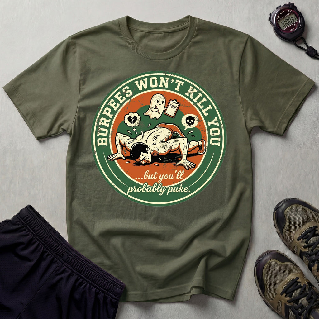 Burpees Wont Kill You Gym T-Shirt