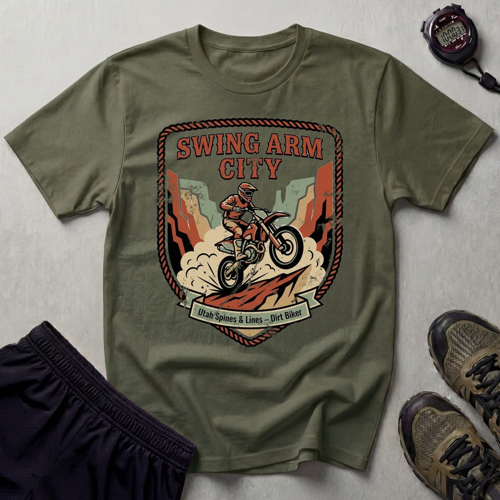 Swing Arm City Dirt Bike T-Shirt