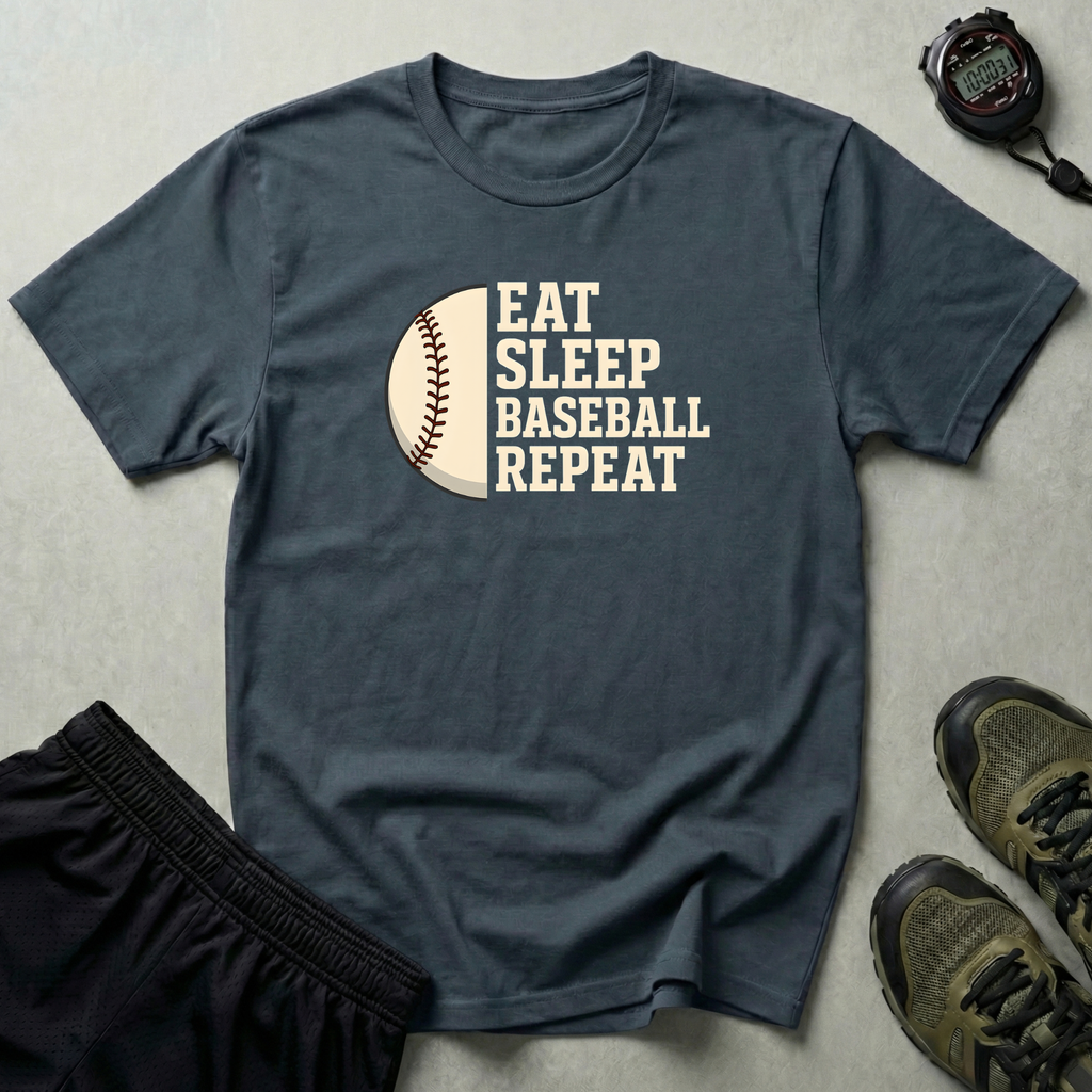 Eat Sleep Baseball Repeat T-Shirt