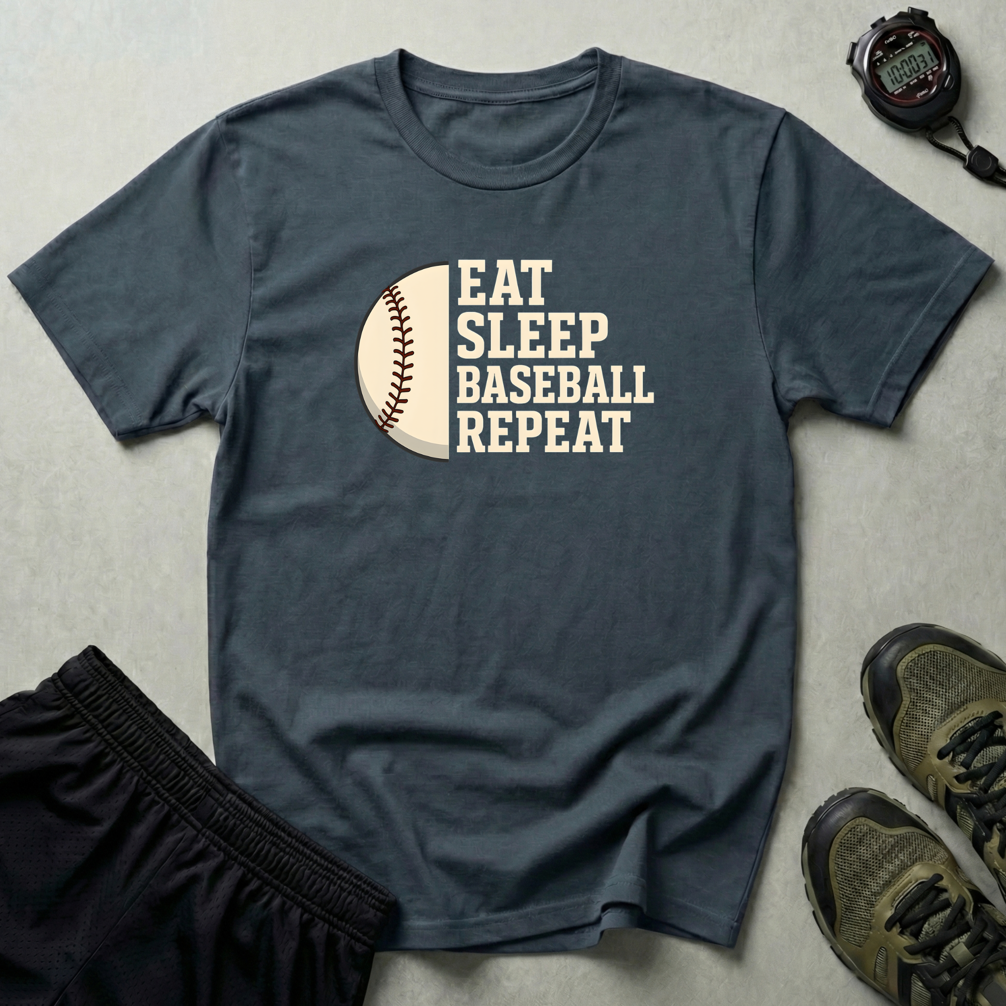 Eat Sleep Baseball Repeat T-Shirt