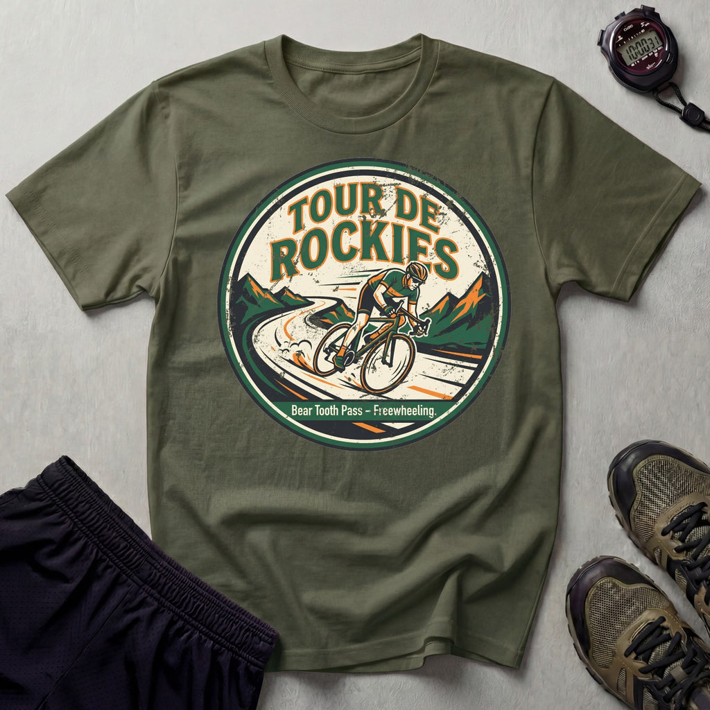 Tour de Rockies Badge T-Shirt