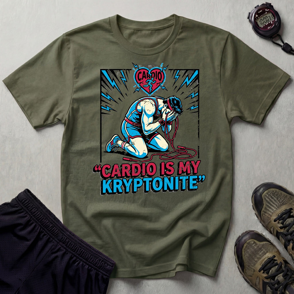 Cardio Is My Kryptonite Gym T-Shirt
