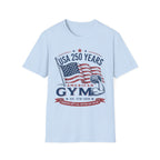 USA 250 America Gym Graphic Retro Gym T-Shirt