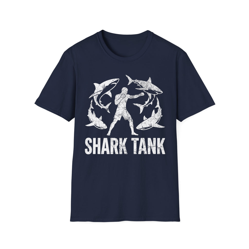 MMA Shark Tank Training Grunge white Gym T-Shirt