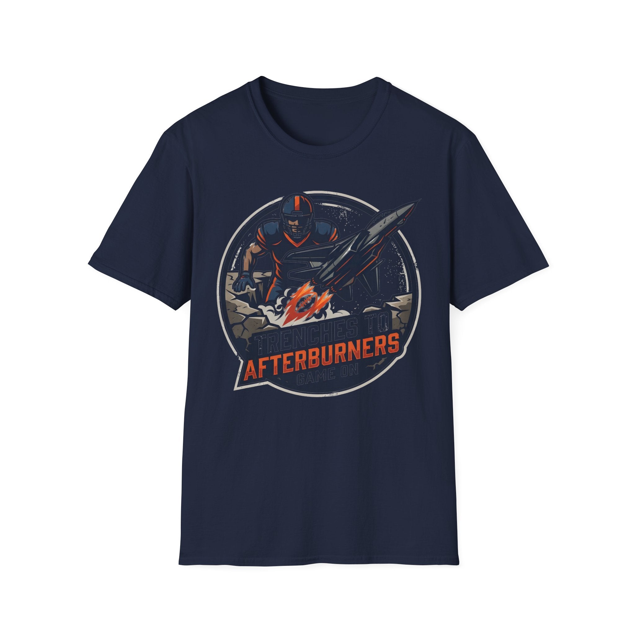 Gridiron Trenches To Afterburners Gym T-Shirt