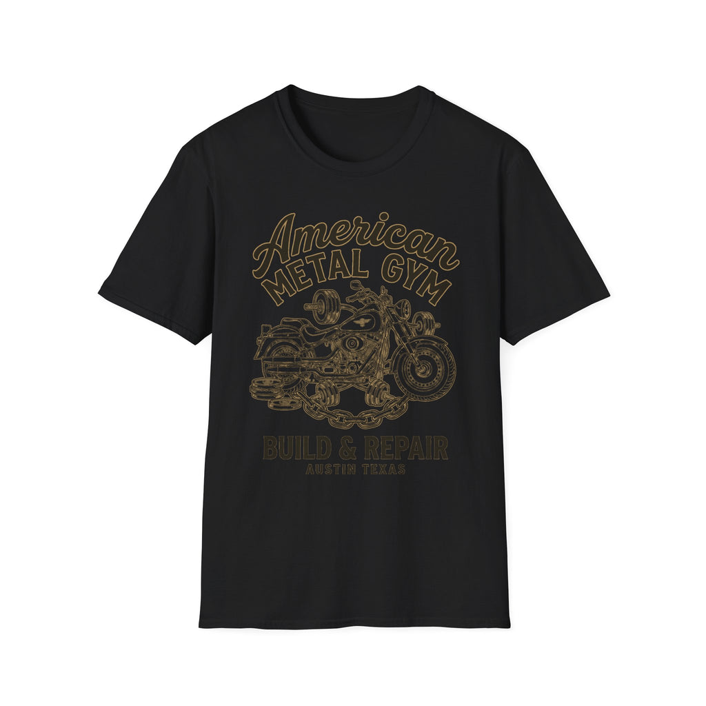 American Metal Austin TX Build and Repair Vintage Graphic Gym T-Shirt
