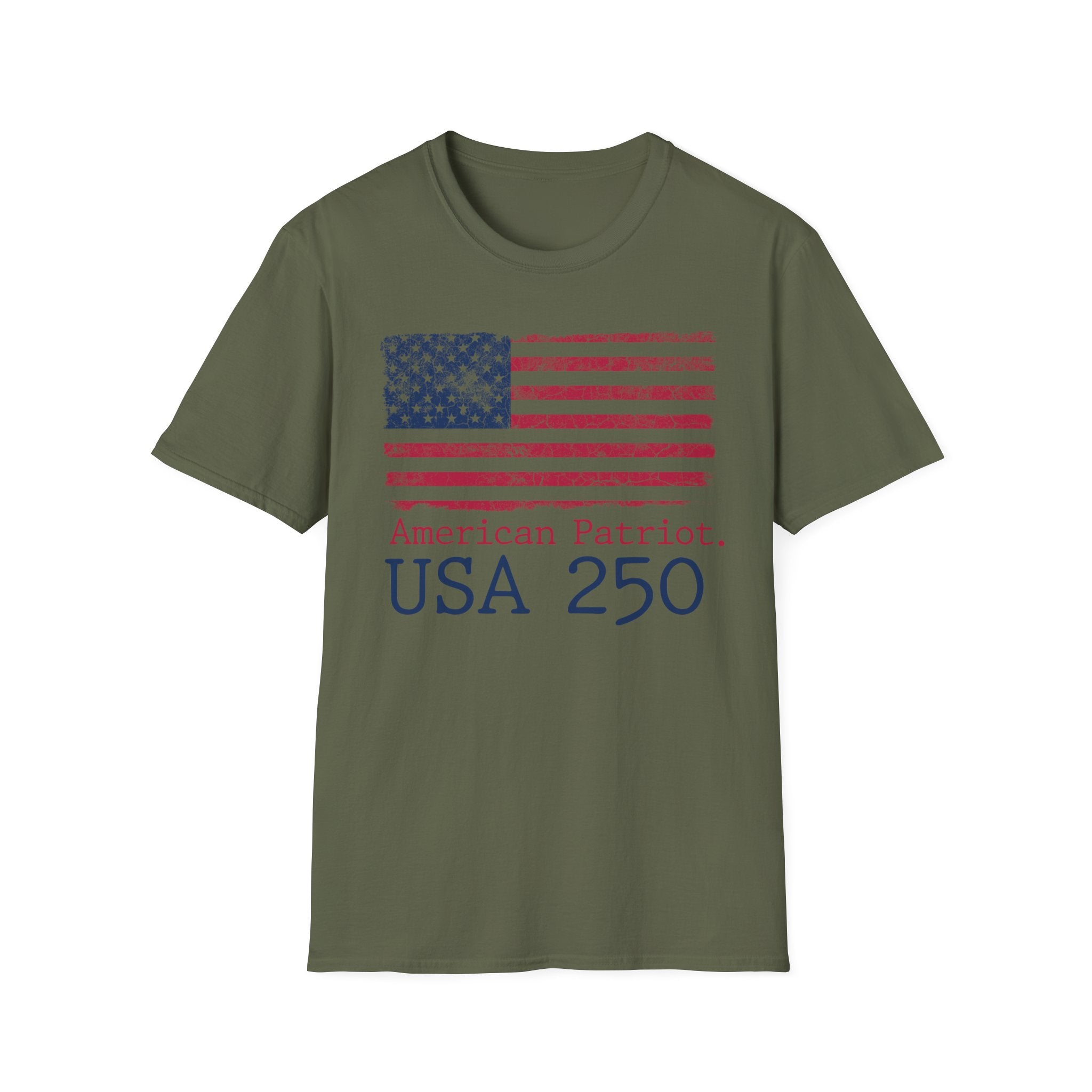 American Patriot USA 250 Graphic Vintage Gym T-Shirt
