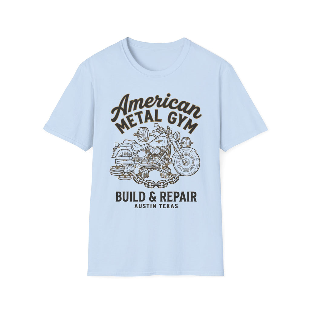 American Metal Austin TX Build and Repair Vintage Graphic Gym T-Shirt