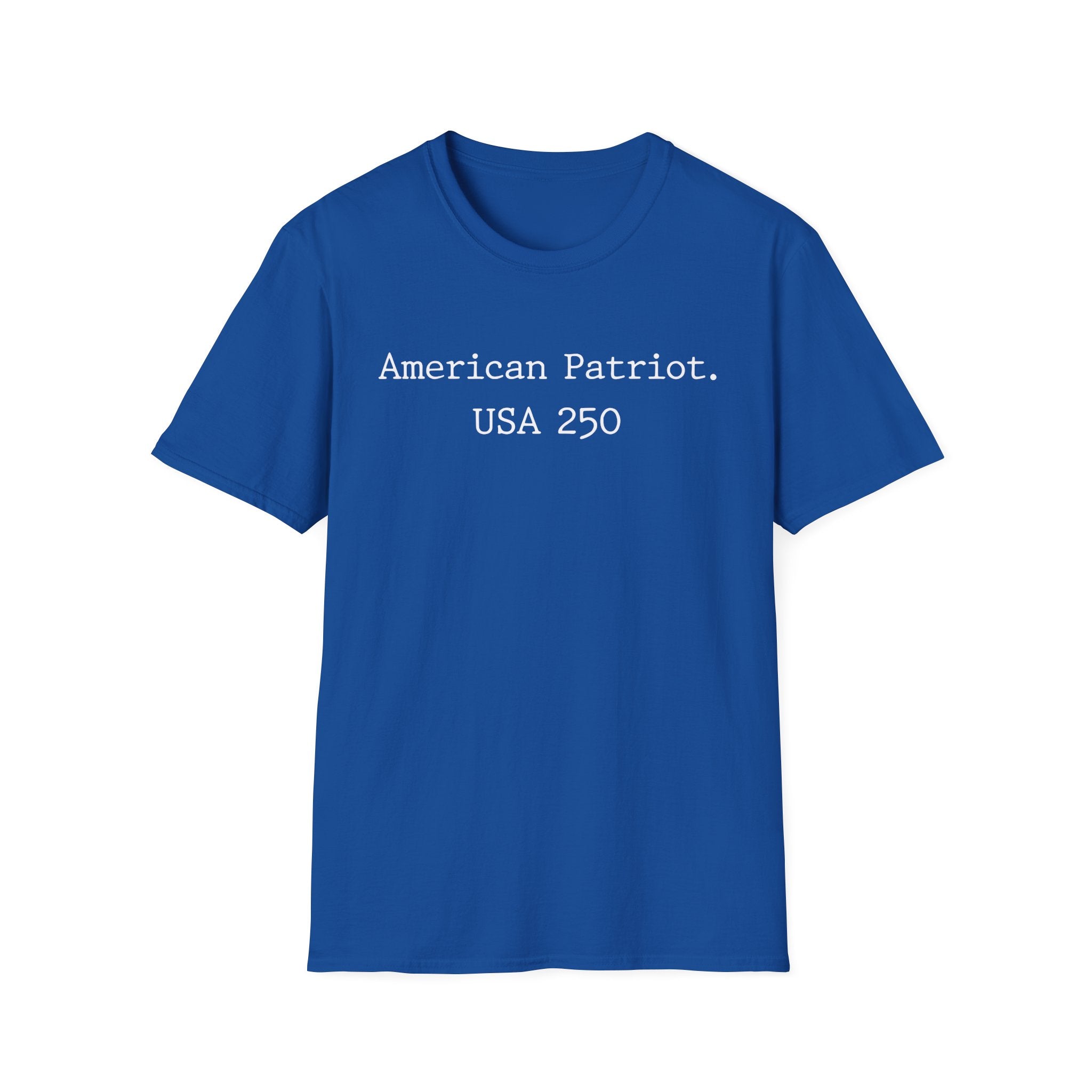 American Patriot White Typographic Vintage Gym T-Shirt