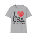 I Heart USA Anniversary Vintage Gym T-Shirt