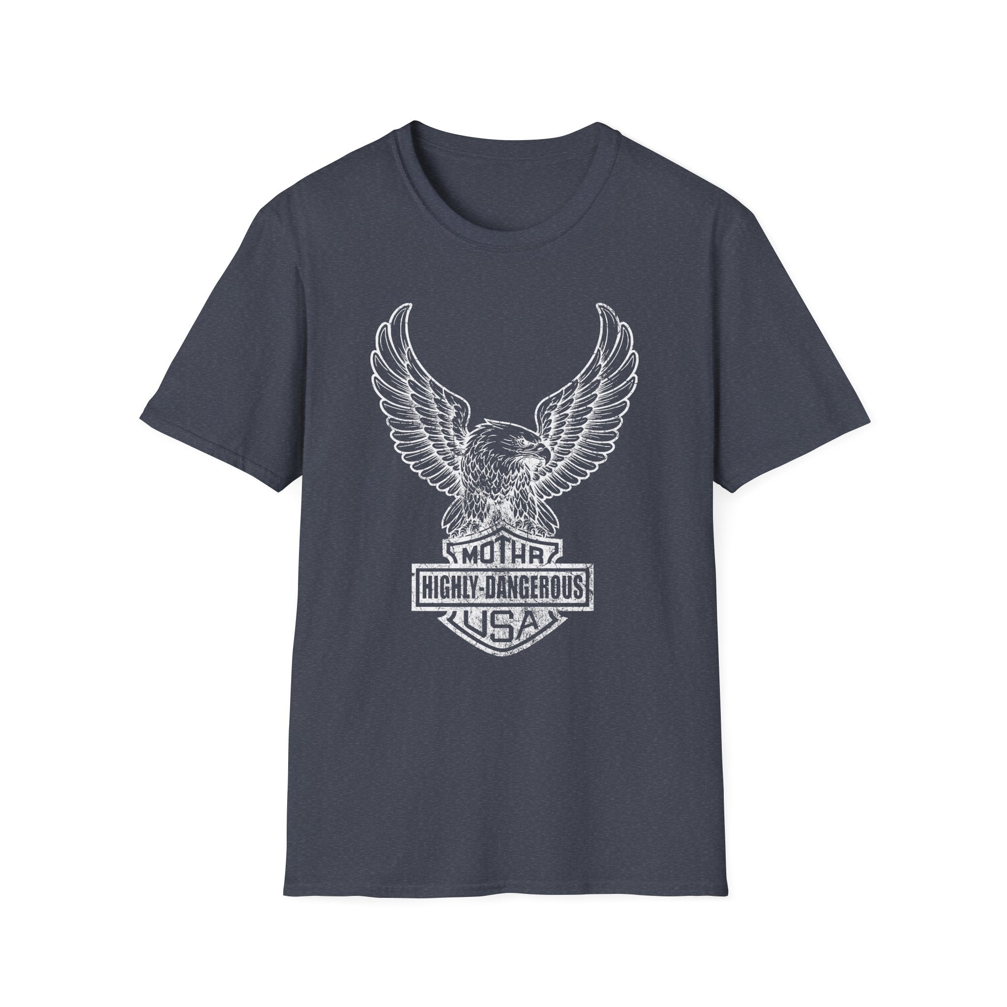 Dangerous Eagle Graphic Retro Gym T-Shirt