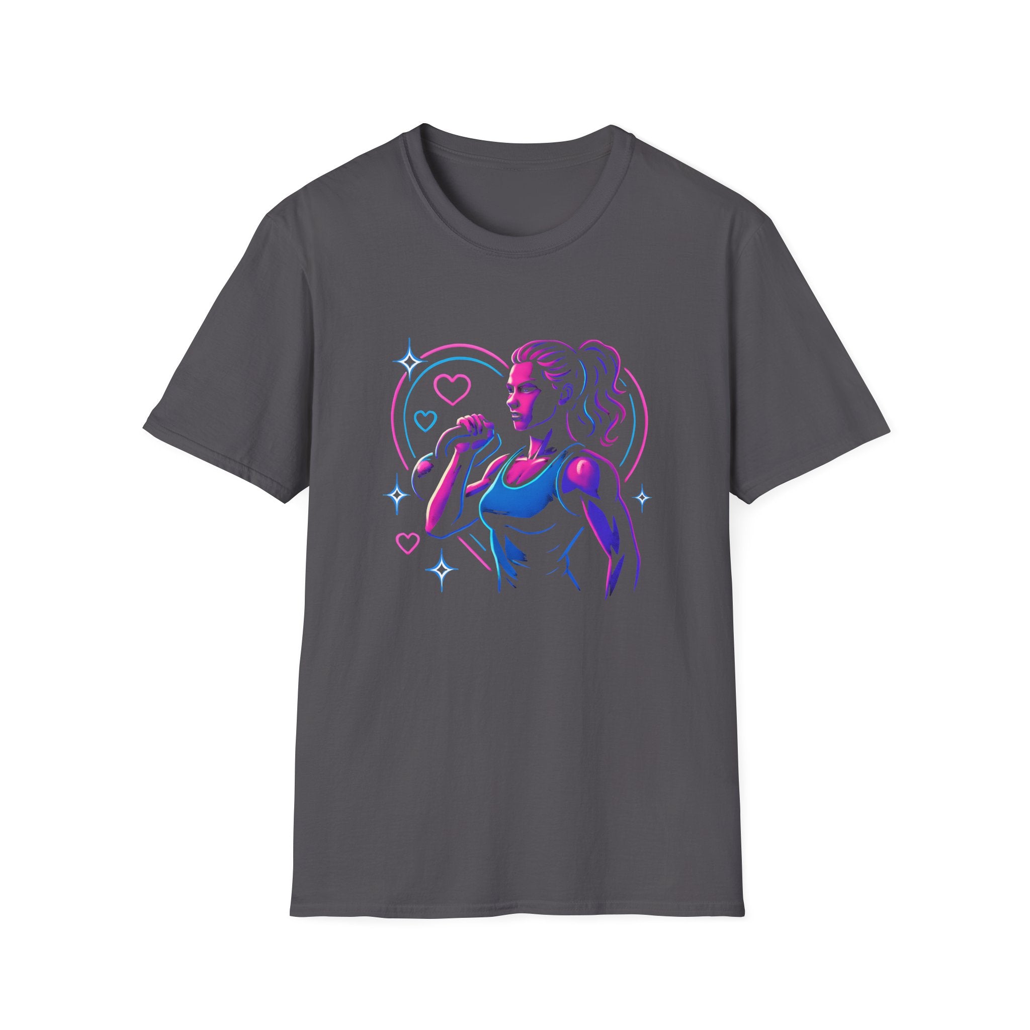 Neon singer portrait T-Shirt