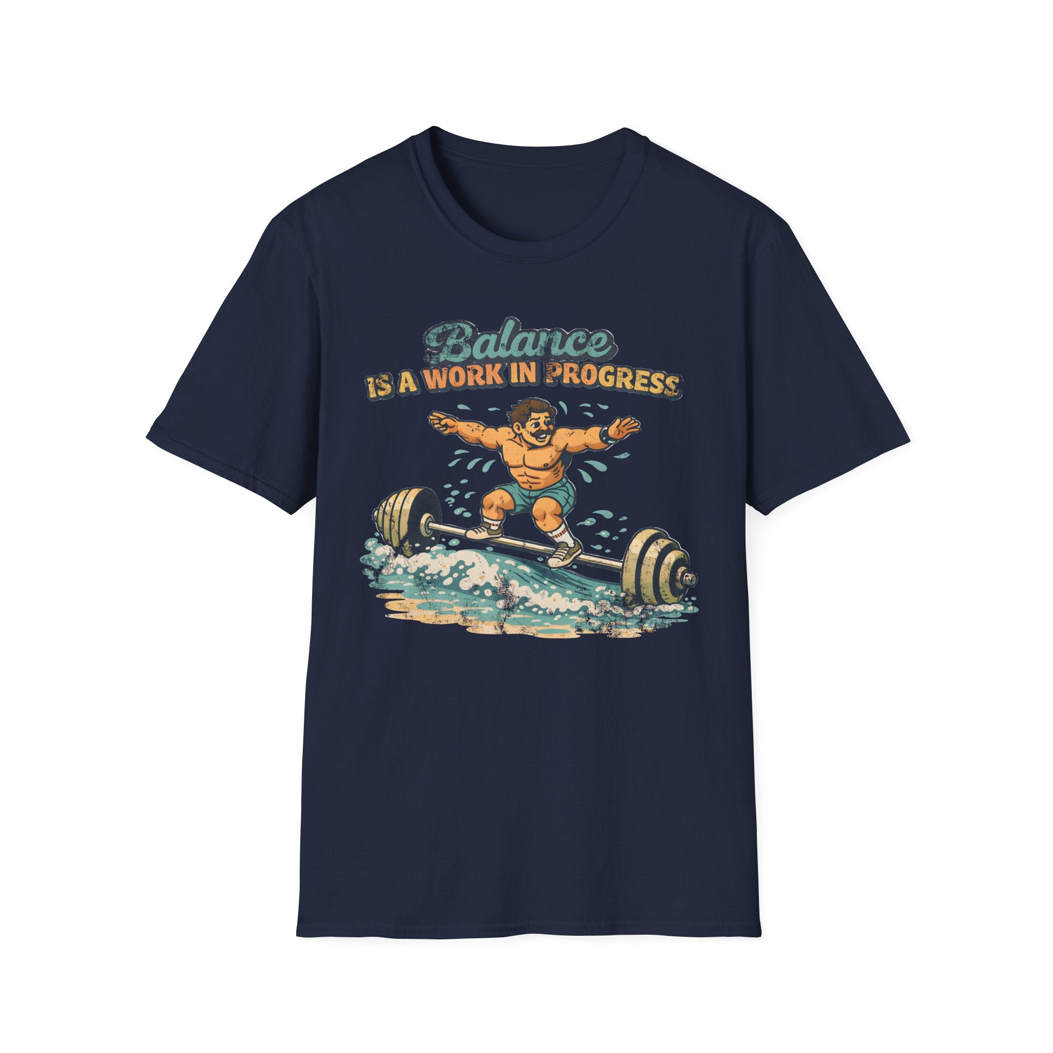 Retro Venice Balance In Progress Gymwear T-Shirt
