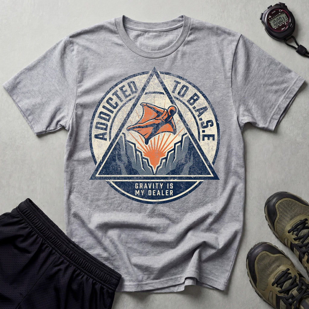 Addicted To B.A.S.E Sky Diving T-Shirt
