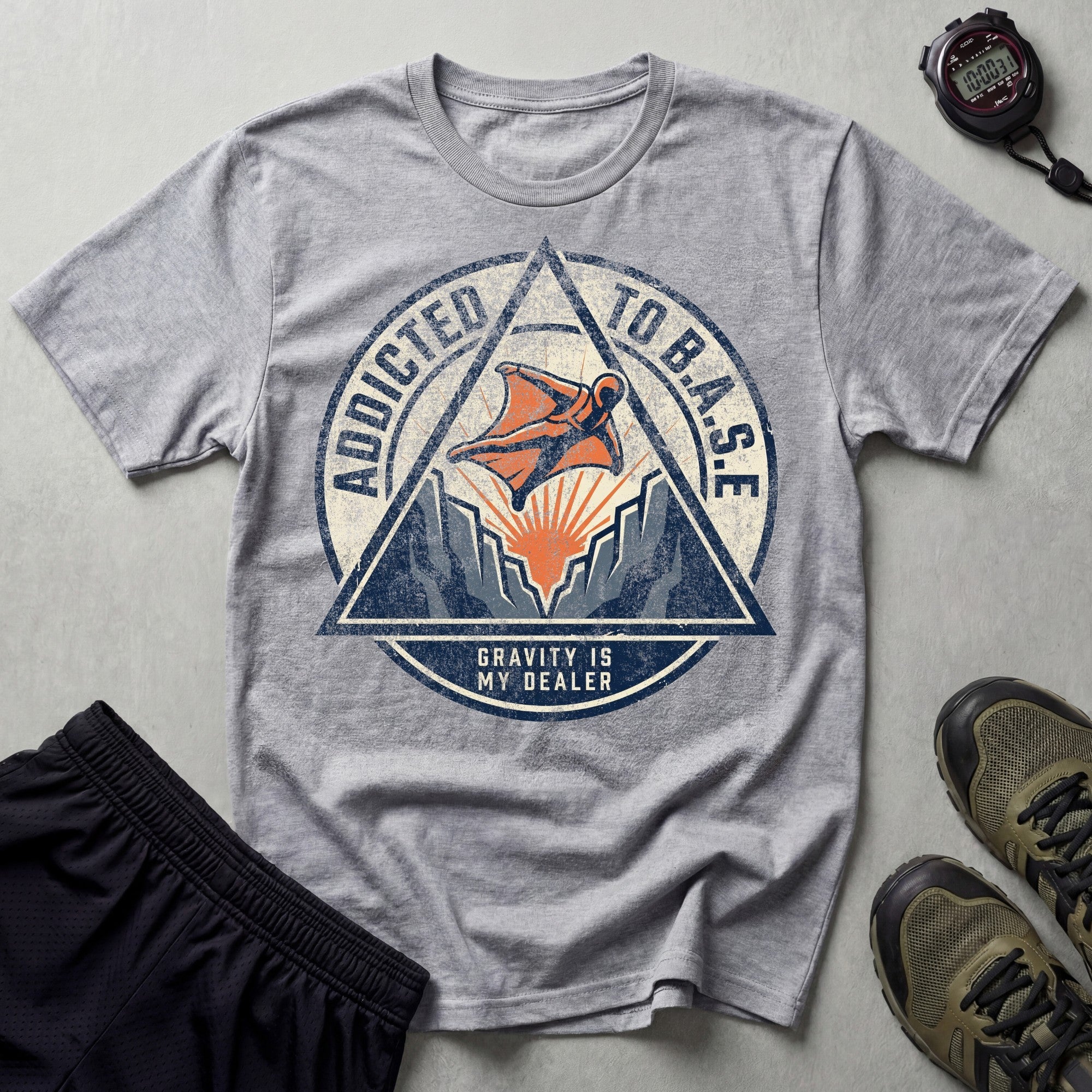 Addicted To B.A.S.E Sky Diving T-Shirt