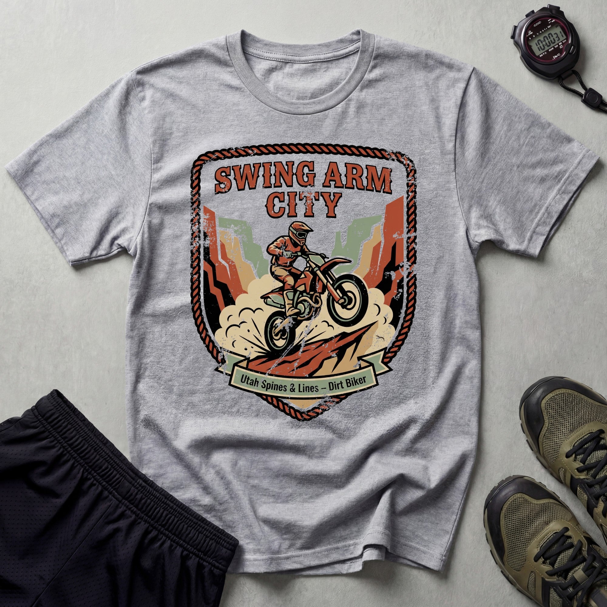 Swing Arm City Dirt Bike T-Shirt
