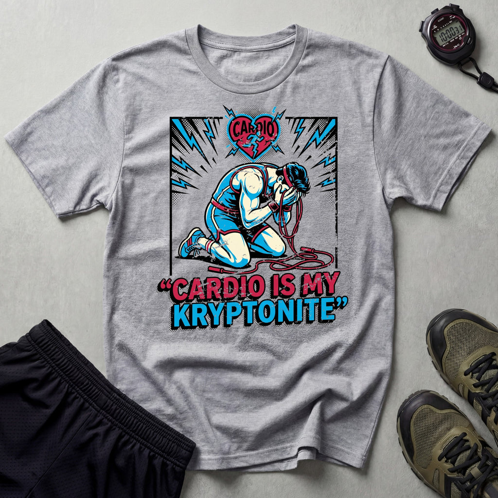 Cardio Is My Kryptonite Gym T-Shirt