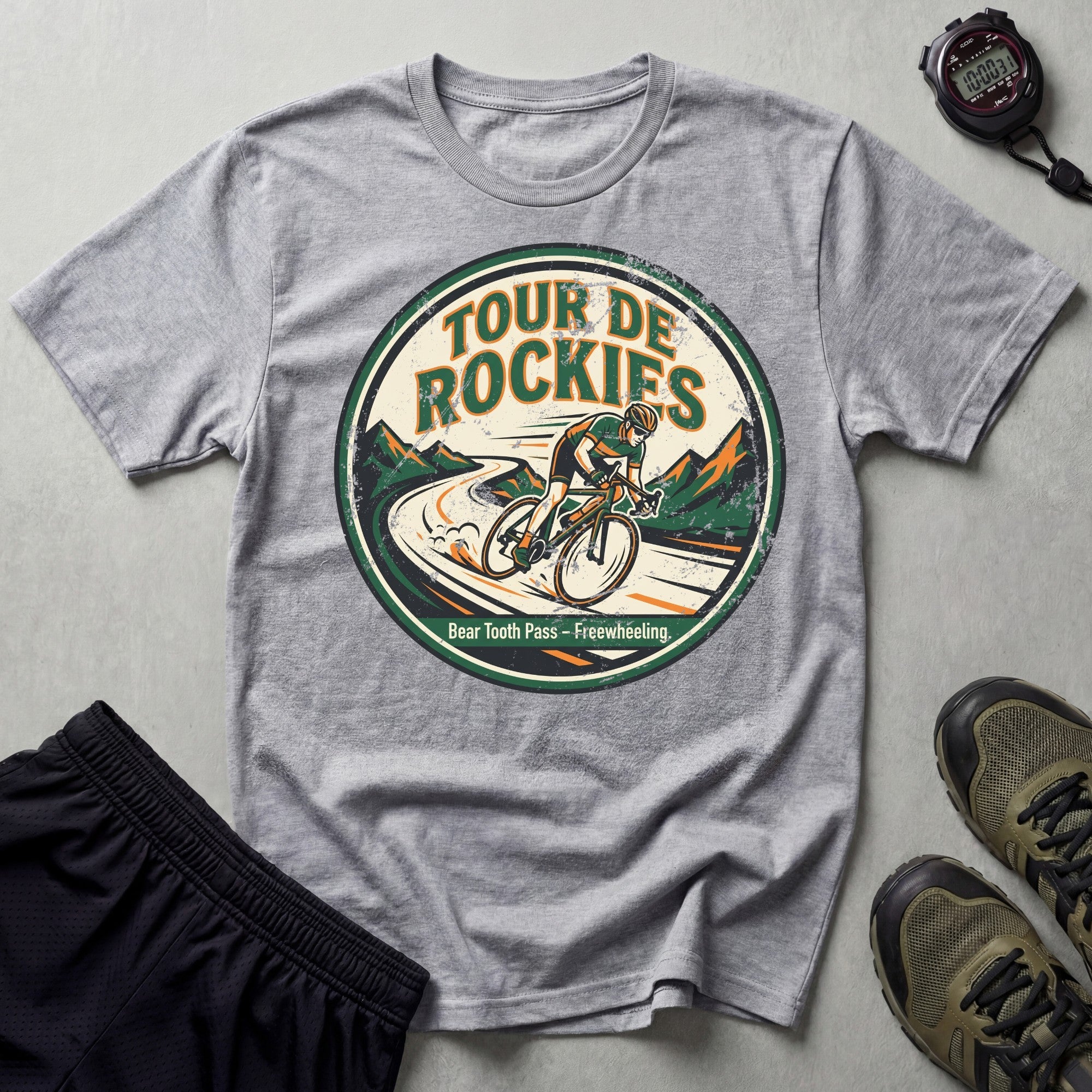 Tour de Rockies Badge T-Shirt
