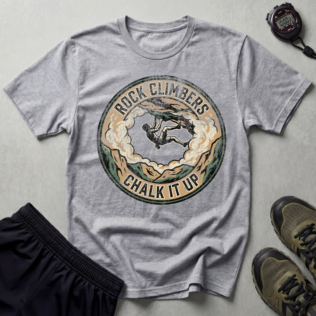 Rock Climbers Chalk It Up T-Shirt
