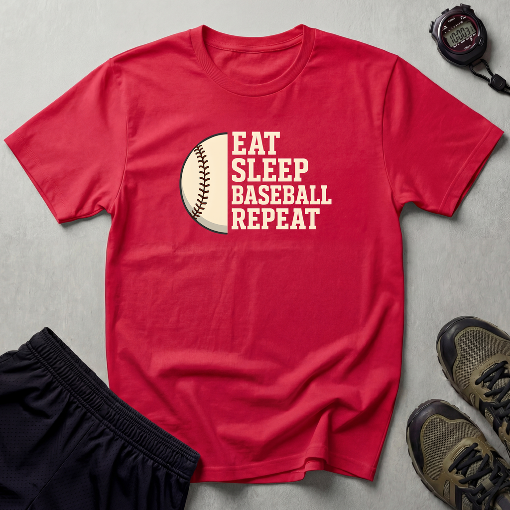 Eat Sleep Baseball Repeat T-Shirt