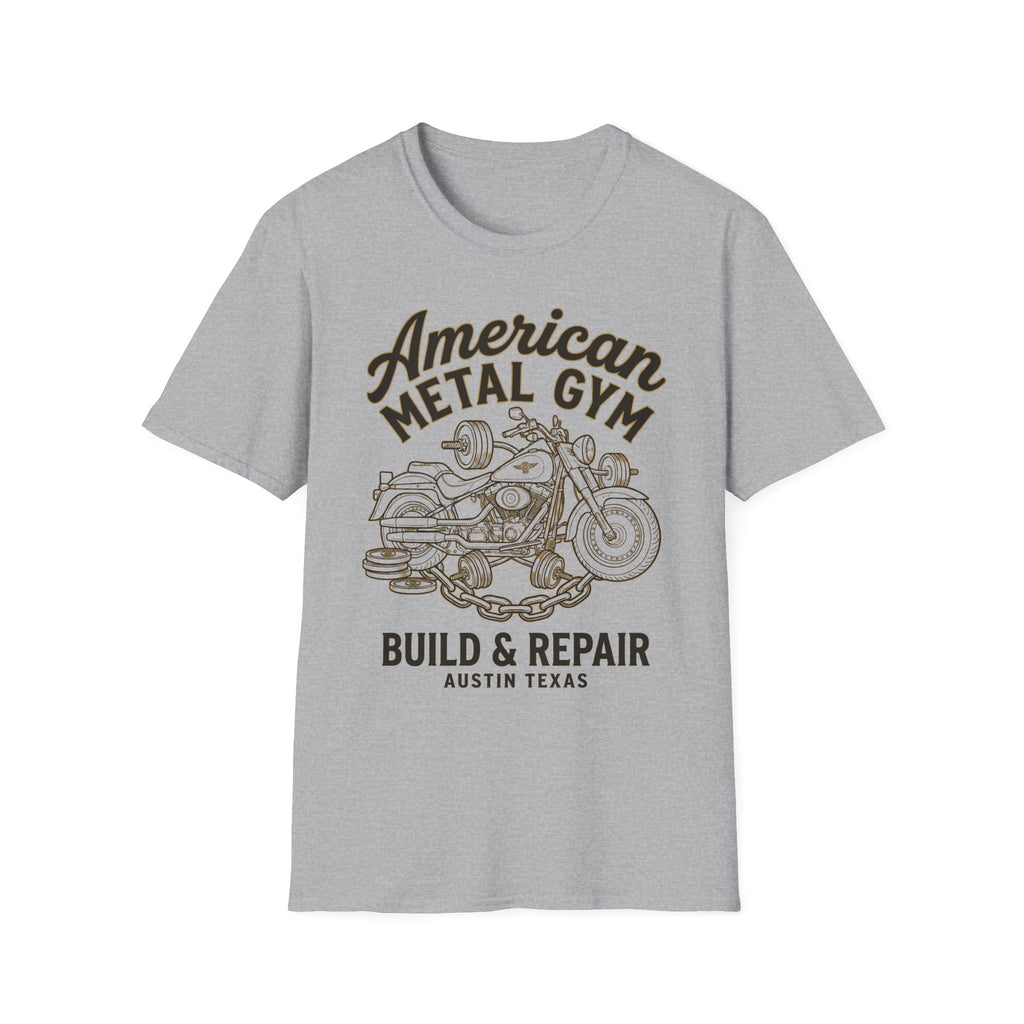 American Metal Austin TX Build and Repair Vintage Graphic Gym T-Shirt