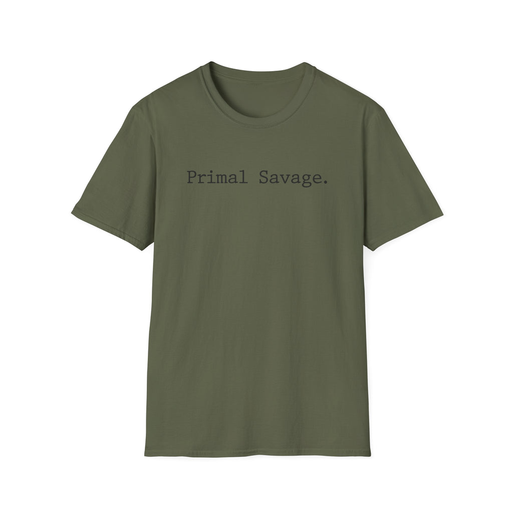 Primal Savage Typographic Retro Gym T-Shirt