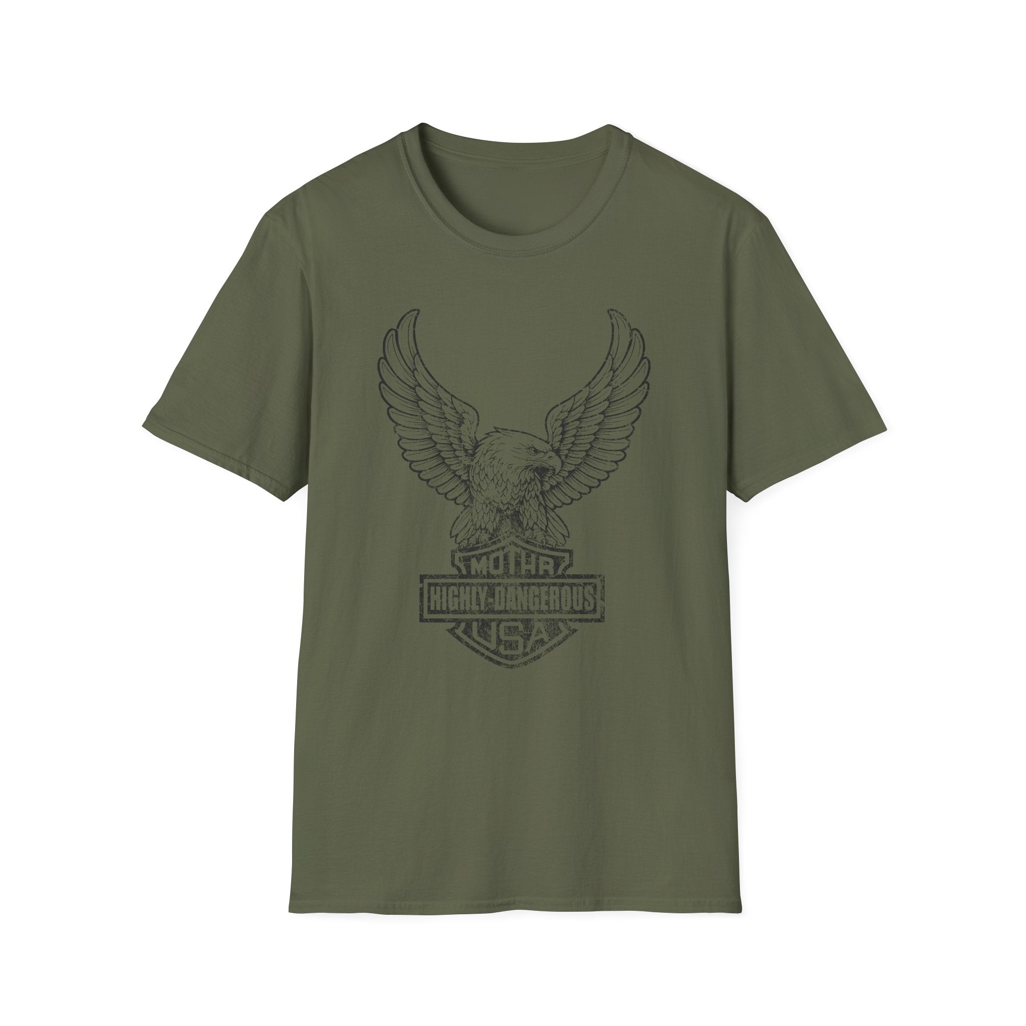 Danger Eagle Graphic Retro Gym T-Shirt