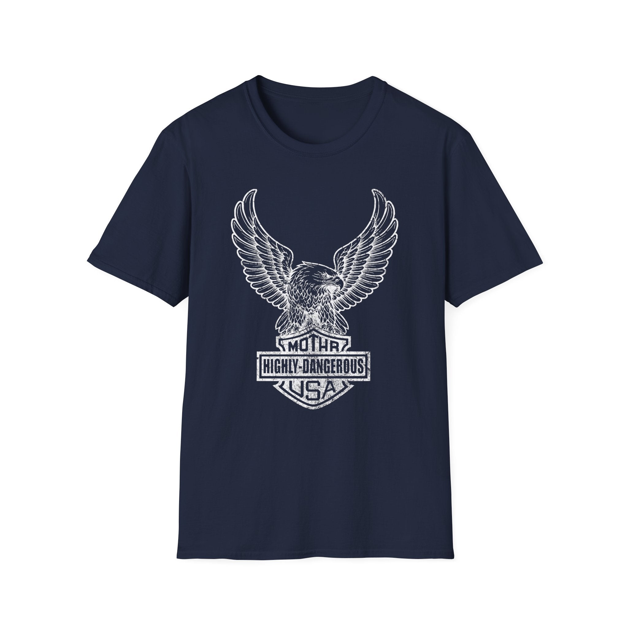 Dangerous Eagle Graphic Retro Gym T-Shirt