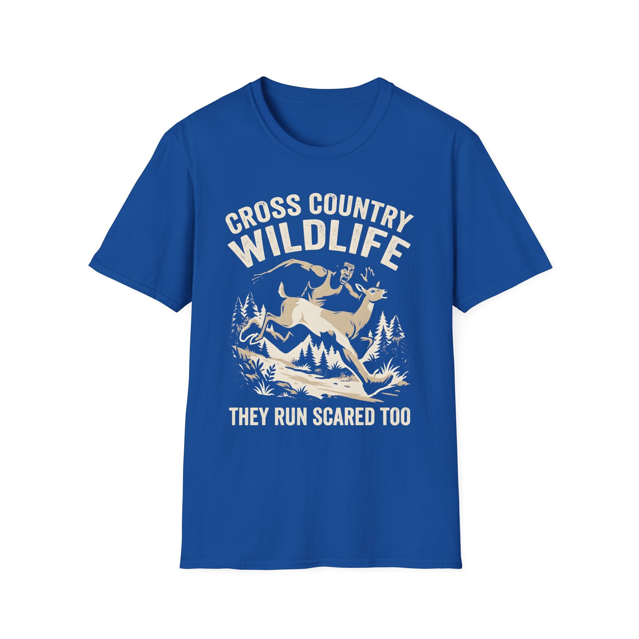 Cross Country Wildlife Run Scared Too Dark T-Shirt