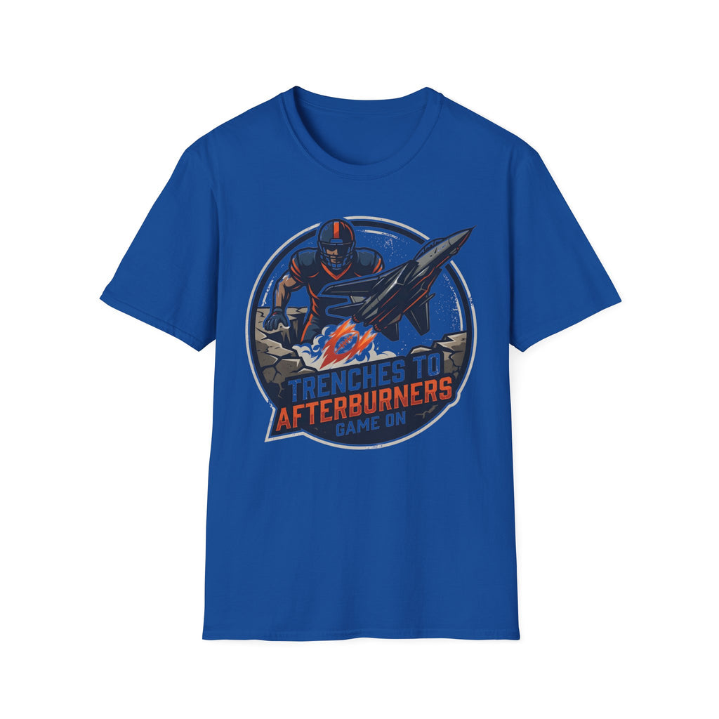 Gridiron Trenches To Afterburners Gym T-Shirt