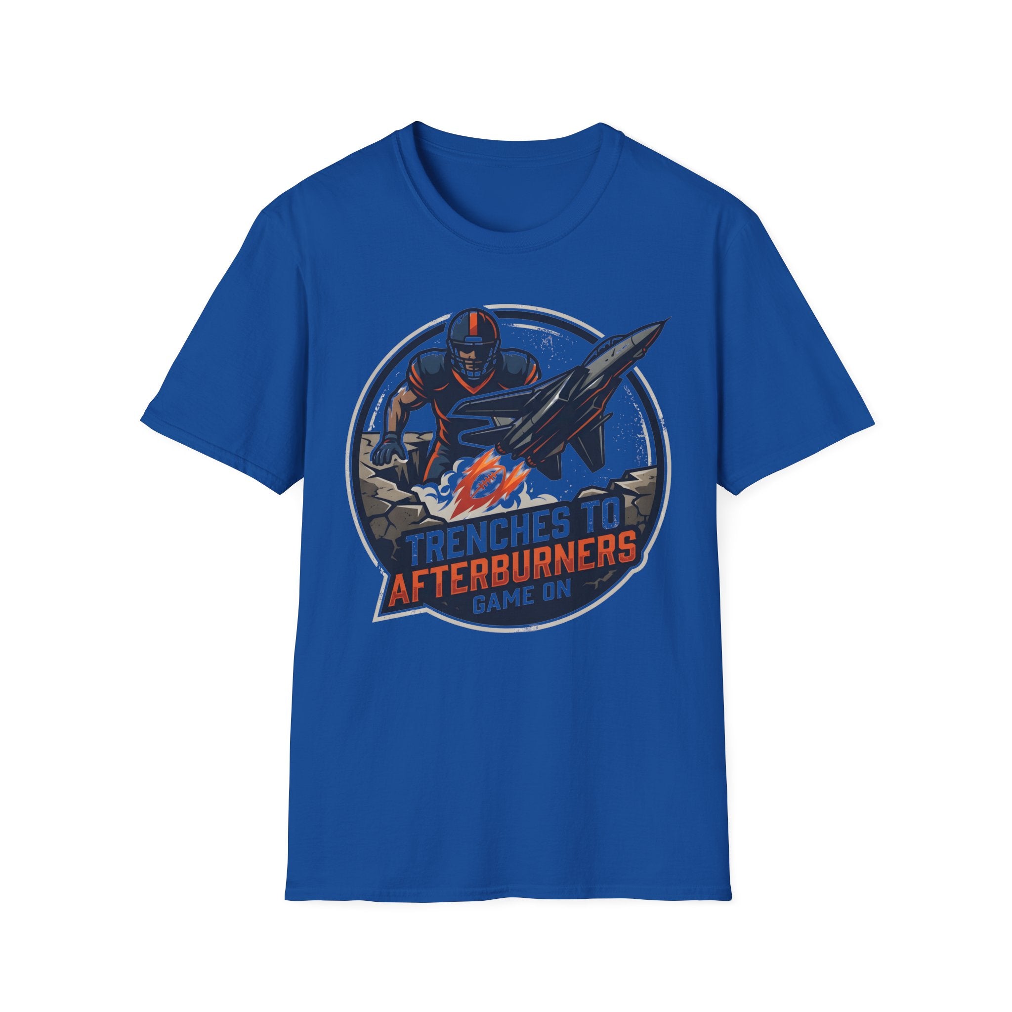 Gridiron Trenches To Afterburners Gym T-Shirt