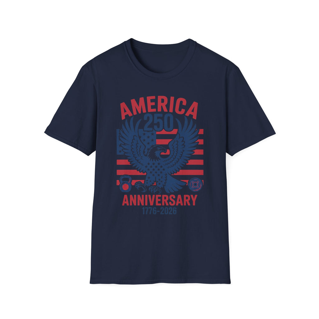 USA 250 Anniversary Gym Graphic Retro Gym T-Shirt
