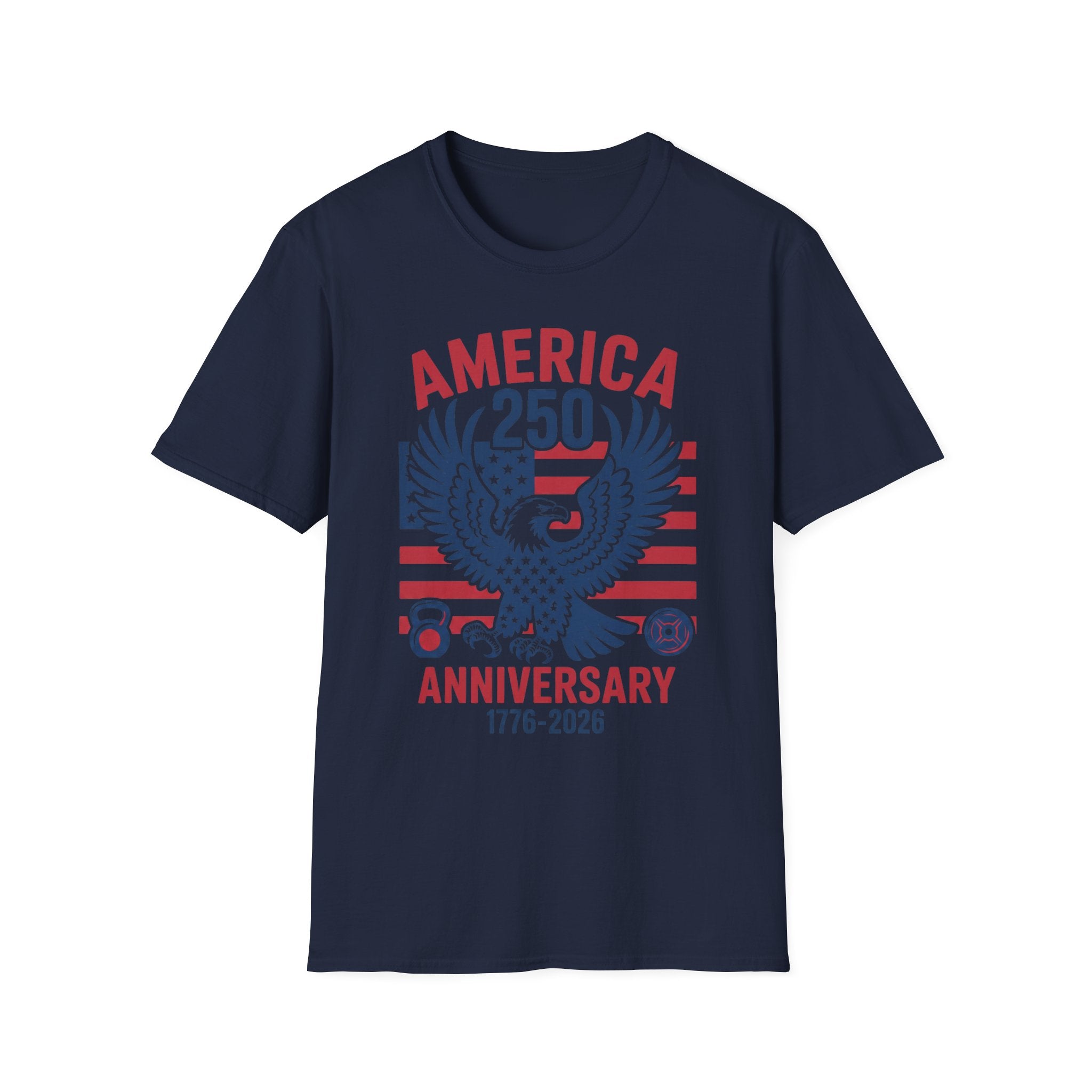 USA 250 Anniversary Gym Graphic Retro Gym T-Shirt