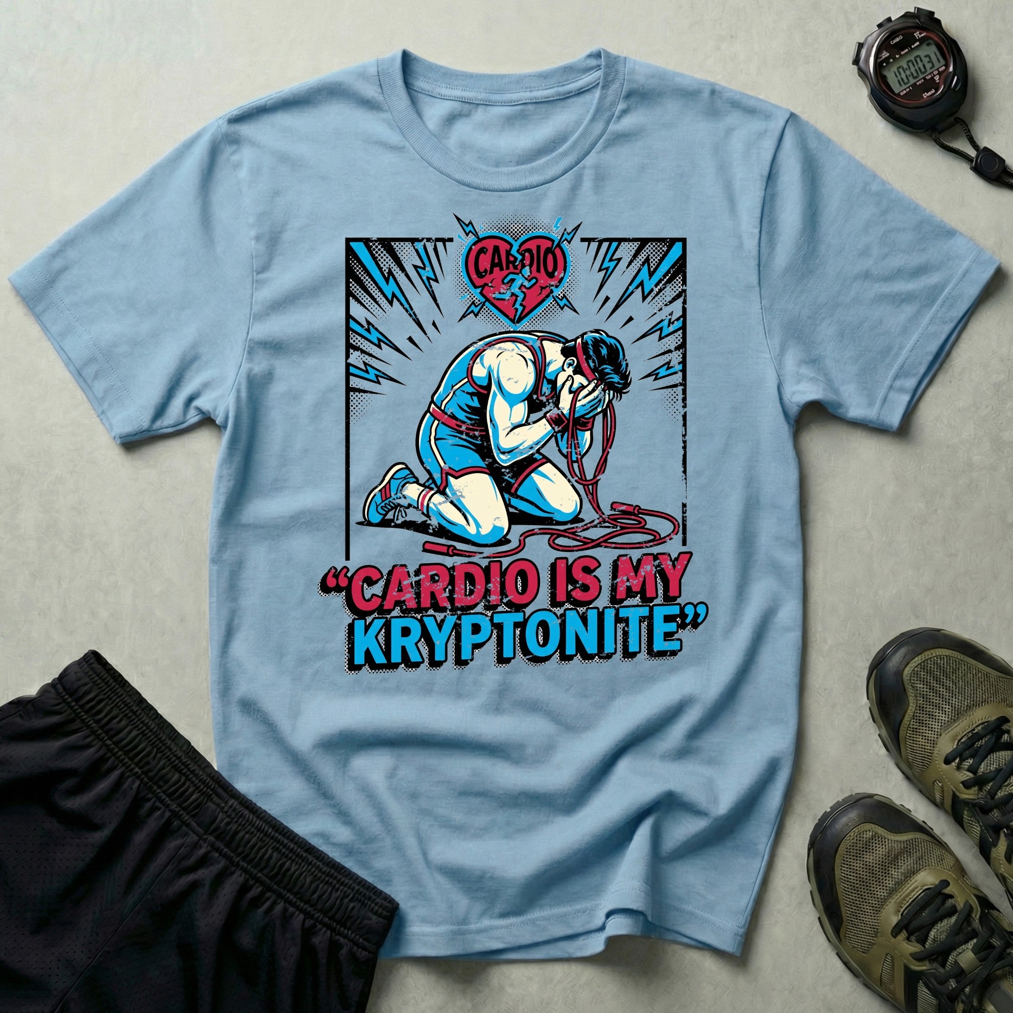 Cardio Is My Kryptonite Gym T-Shirt