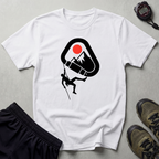 Rappelling climber silhouette T-Shirt