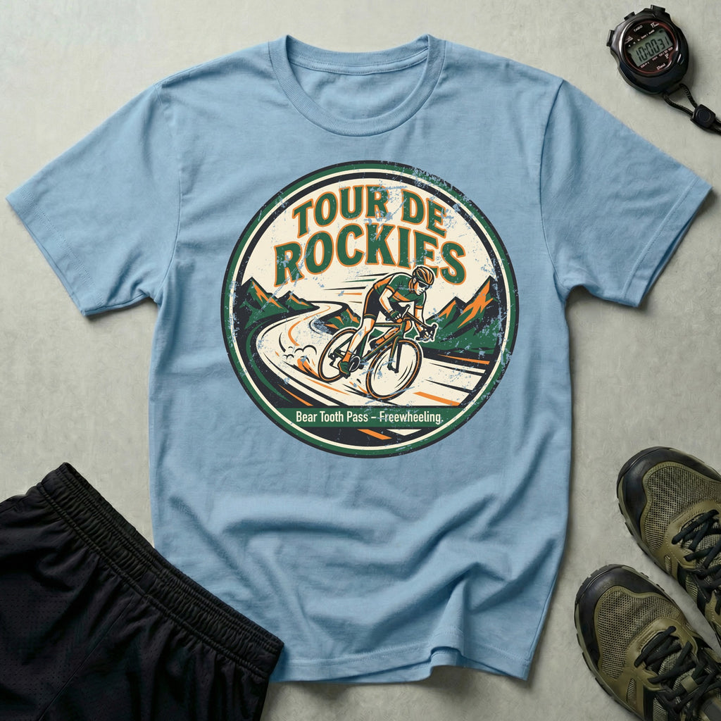 Tour de Rockies Badge T-Shirt