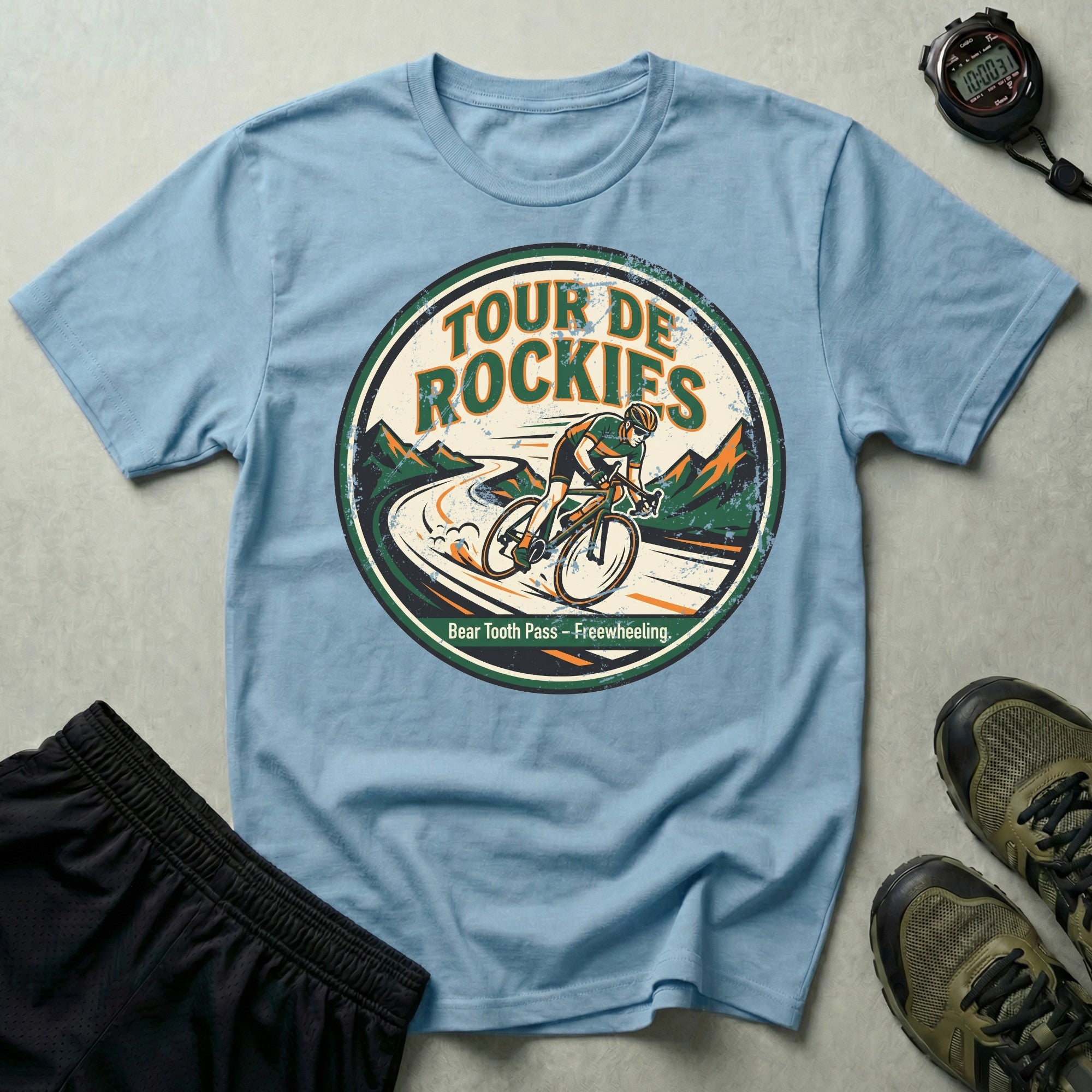 Tour de Rockies Badge T-Shirt